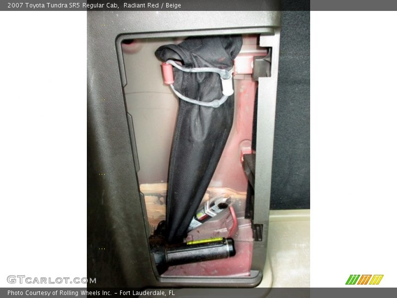 Radiant Red / Beige 2007 Toyota Tundra SR5 Regular Cab