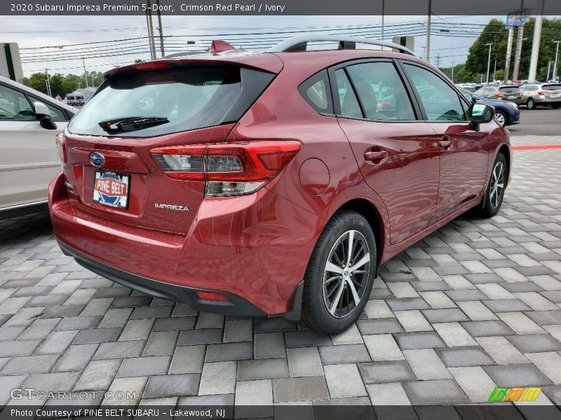 Crimson Red Pearl / Ivory 2020 Subaru Impreza Premium 5-Door