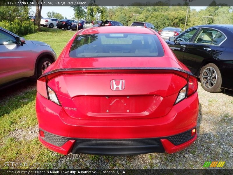 Rallye Red / Black 2017 Honda Civic LX Coupe