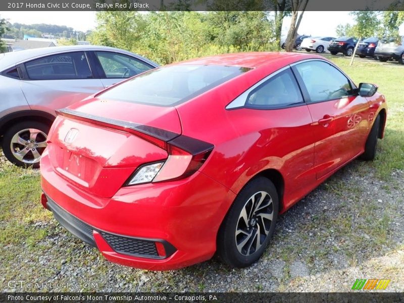 Rallye Red / Black 2017 Honda Civic LX Coupe