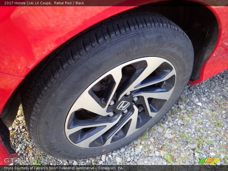 Rallye Red / Black 2017 Honda Civic LX Coupe