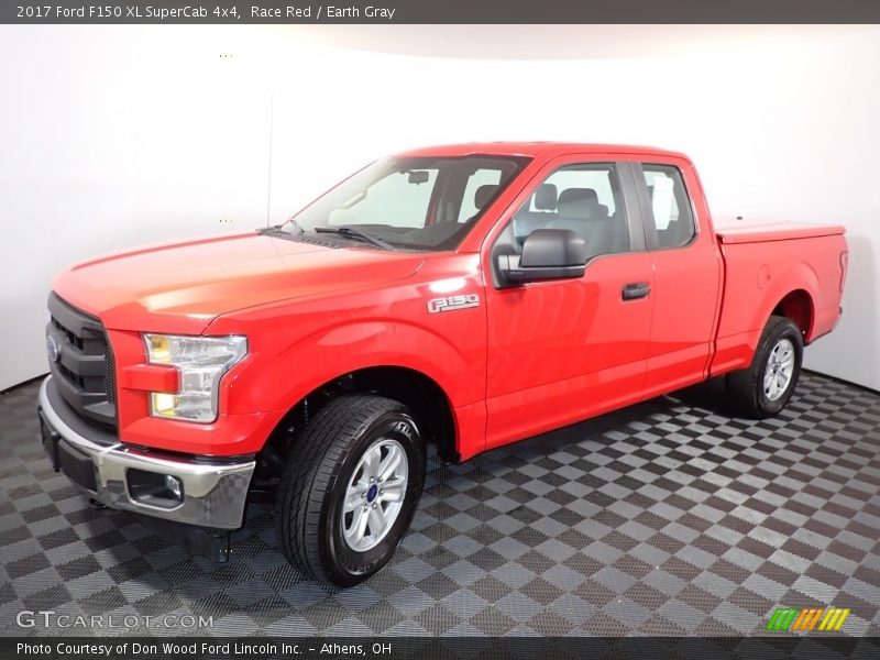 Race Red / Earth Gray 2017 Ford F150 XL SuperCab 4x4