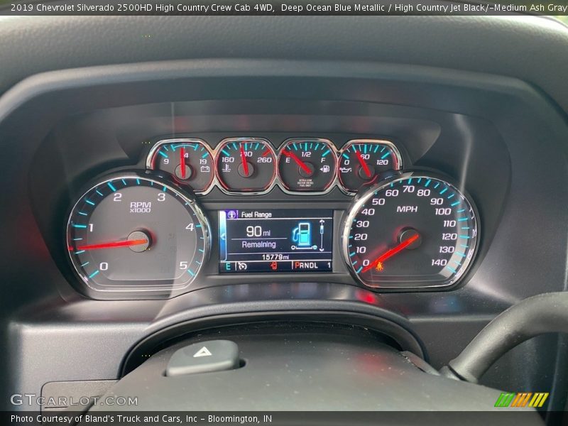 Deep Ocean Blue Metallic / High Country Jet Black/­Medium Ash Gray 2019 Chevrolet Silverado 2500HD High Country Crew Cab 4WD