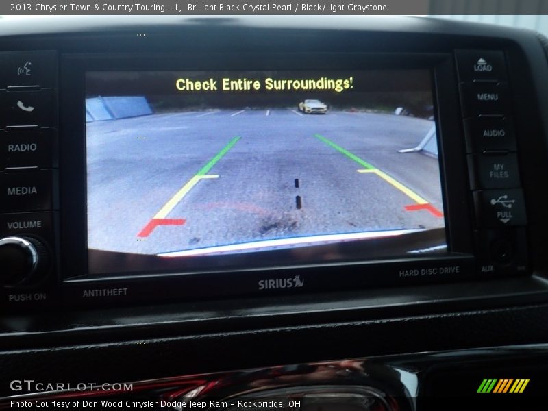 Brilliant Black Crystal Pearl / Black/Light Graystone 2013 Chrysler Town & Country Touring - L