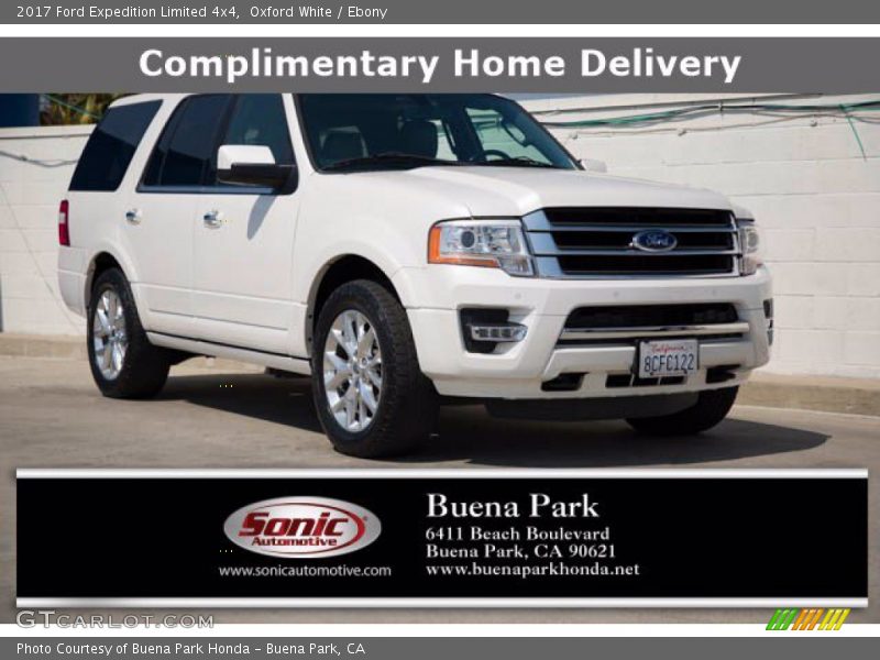 Oxford White / Ebony 2017 Ford Expedition Limited 4x4