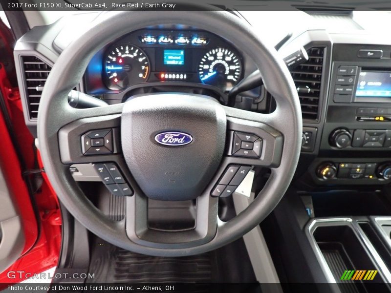 Race Red / Earth Gray 2017 Ford F150 XL SuperCab 4x4
