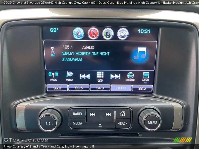 Deep Ocean Blue Metallic / High Country Jet Black/­Medium Ash Gray 2019 Chevrolet Silverado 2500HD High Country Crew Cab 4WD