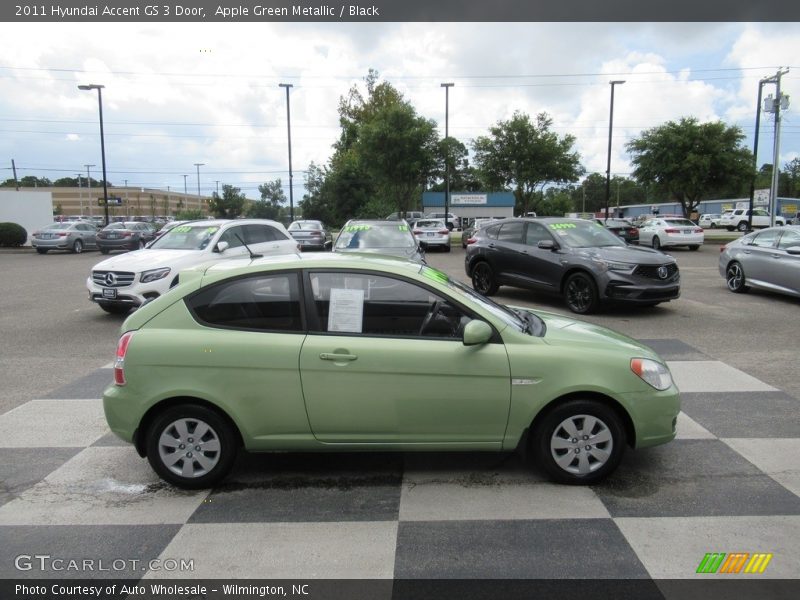 Apple Green Metallic / Black 2011 Hyundai Accent GS 3 Door