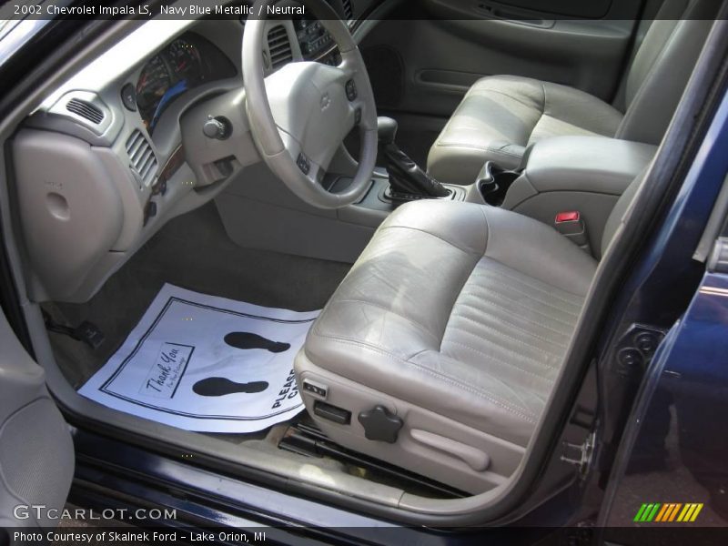 Navy Blue Metallic / Neutral 2002 Chevrolet Impala LS