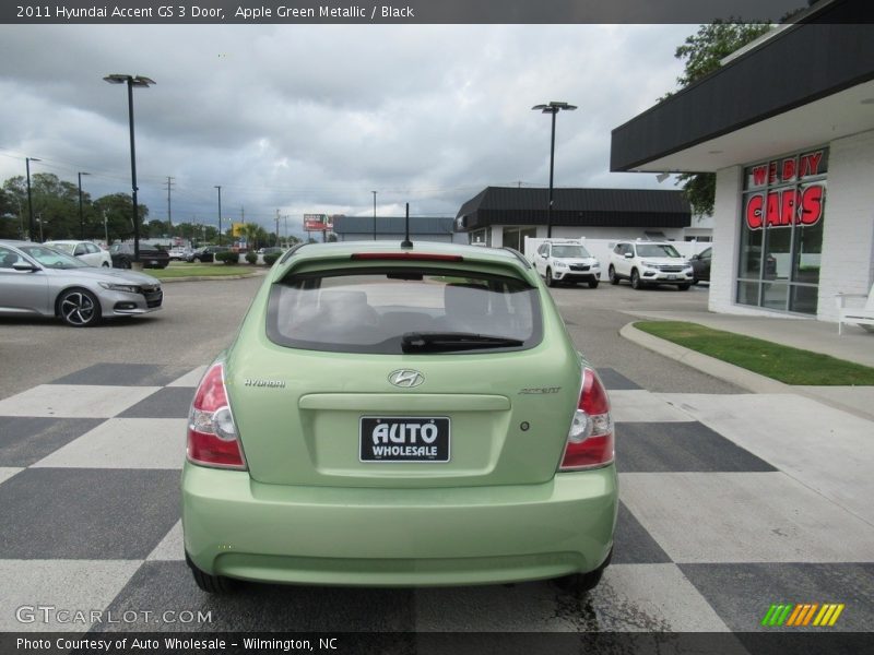 Apple Green Metallic / Black 2011 Hyundai Accent GS 3 Door