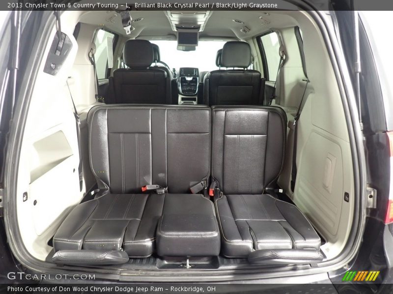 Brilliant Black Crystal Pearl / Black/Light Graystone 2013 Chrysler Town & Country Touring - L