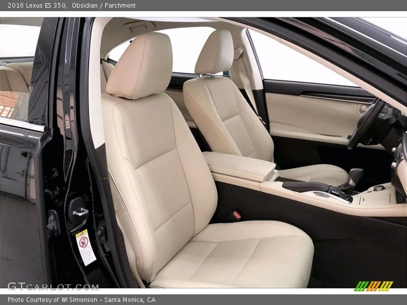 Front Seat of 2016 ES 350