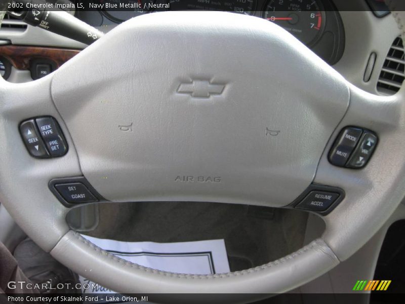 Navy Blue Metallic / Neutral 2002 Chevrolet Impala LS