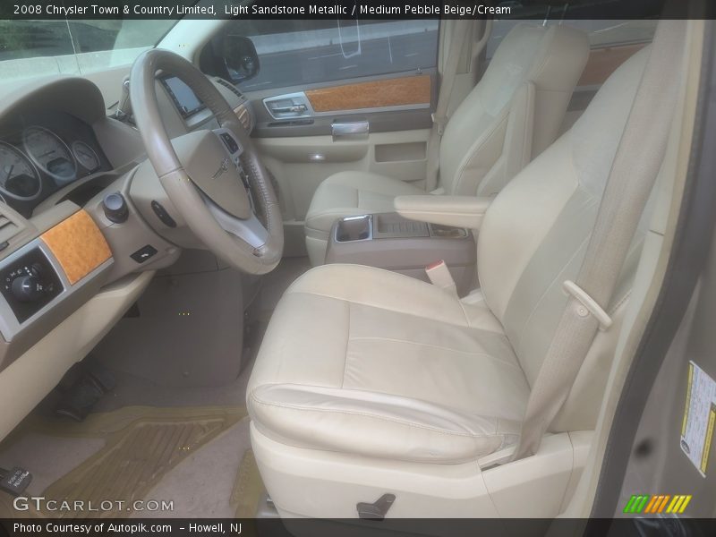 Light Sandstone Metallic / Medium Pebble Beige/Cream 2008 Chrysler Town & Country Limited