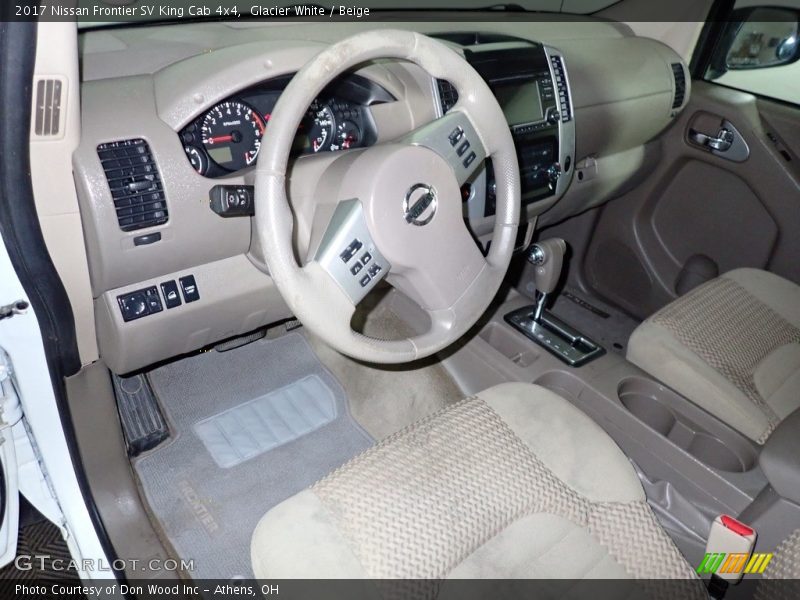 Glacier White / Beige 2017 Nissan Frontier SV King Cab 4x4