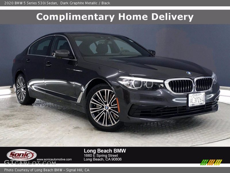 Dark Graphite Metallic / Black 2020 BMW 5 Series 530i Sedan