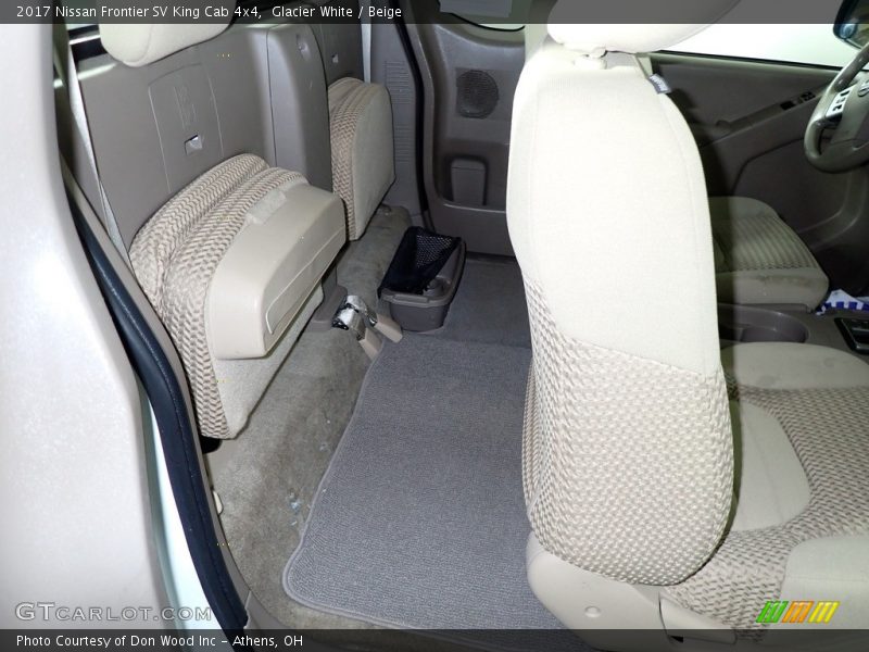 Rear Seat of 2017 Frontier SV King Cab 4x4