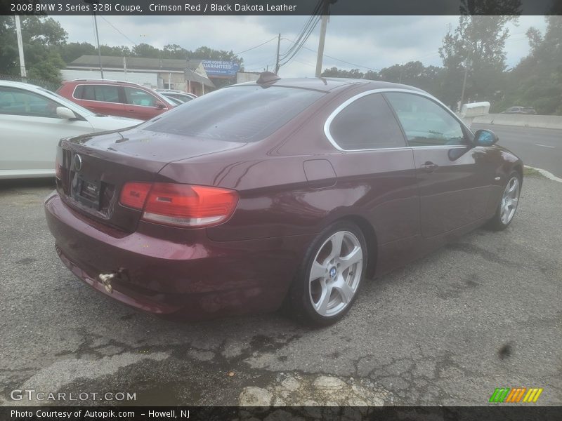 Crimson Red / Black Dakota Leather 2008 BMW 3 Series 328i Coupe