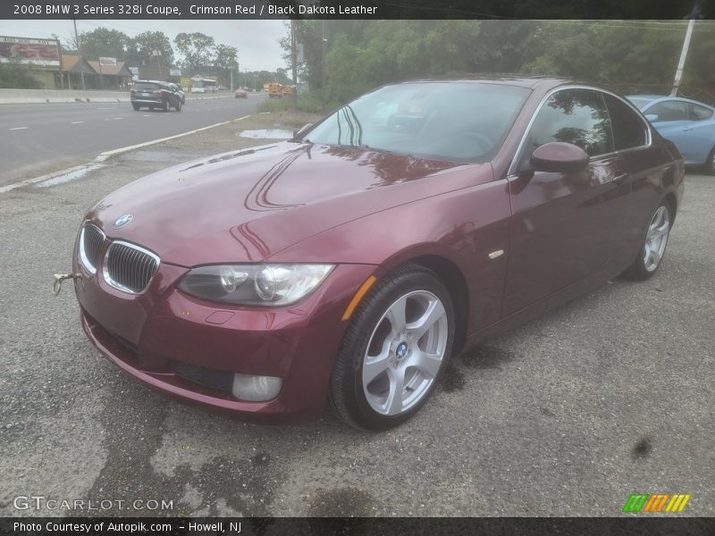 Crimson Red / Black Dakota Leather 2008 BMW 3 Series 328i Coupe