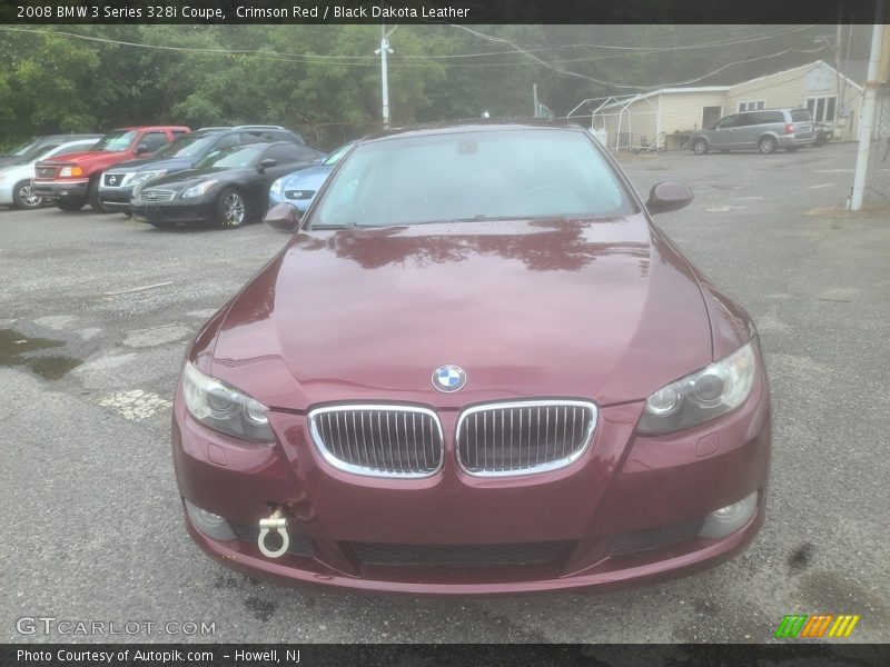 Crimson Red / Black Dakota Leather 2008 BMW 3 Series 328i Coupe