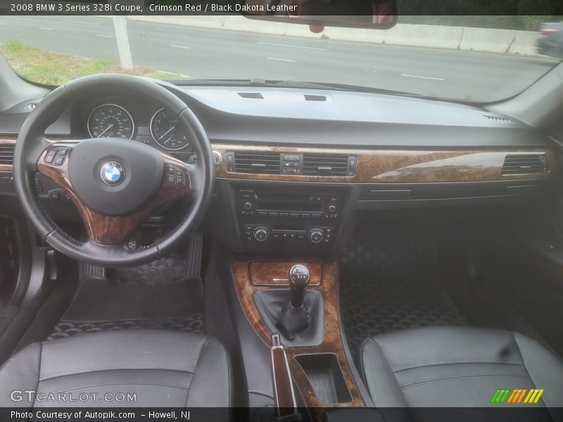 Crimson Red / Black Dakota Leather 2008 BMW 3 Series 328i Coupe