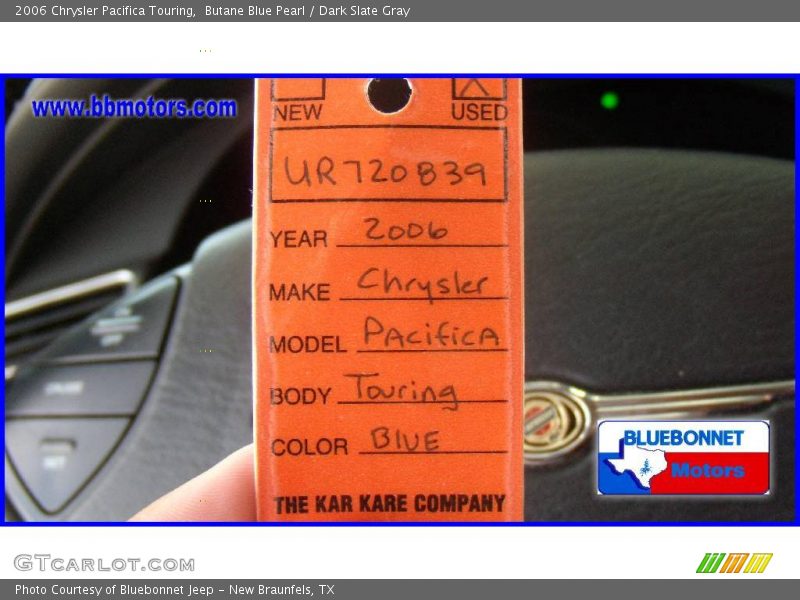 Butane Blue Pearl / Dark Slate Gray 2006 Chrysler Pacifica Touring