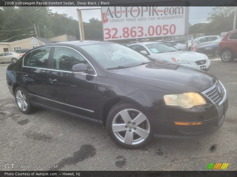 Deep Black / Black 2008 Volkswagen Passat Komfort Sedan