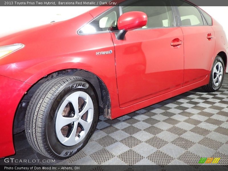Barcelona Red Metallic / Dark Gray 2013 Toyota Prius Two Hybrid