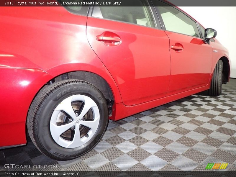 Barcelona Red Metallic / Dark Gray 2013 Toyota Prius Two Hybrid