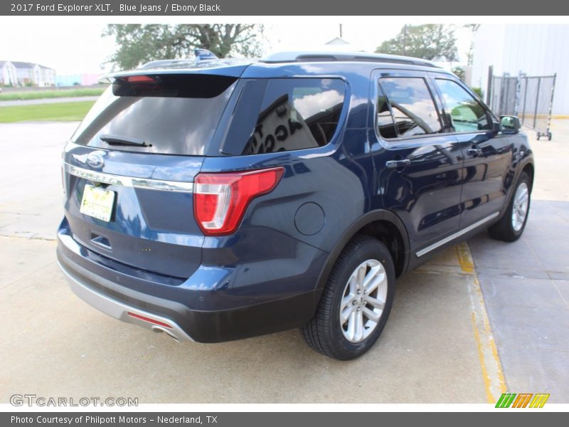 Blue Jeans / Ebony Black 2017 Ford Explorer XLT