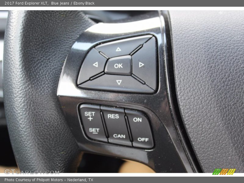 Blue Jeans / Ebony Black 2017 Ford Explorer XLT