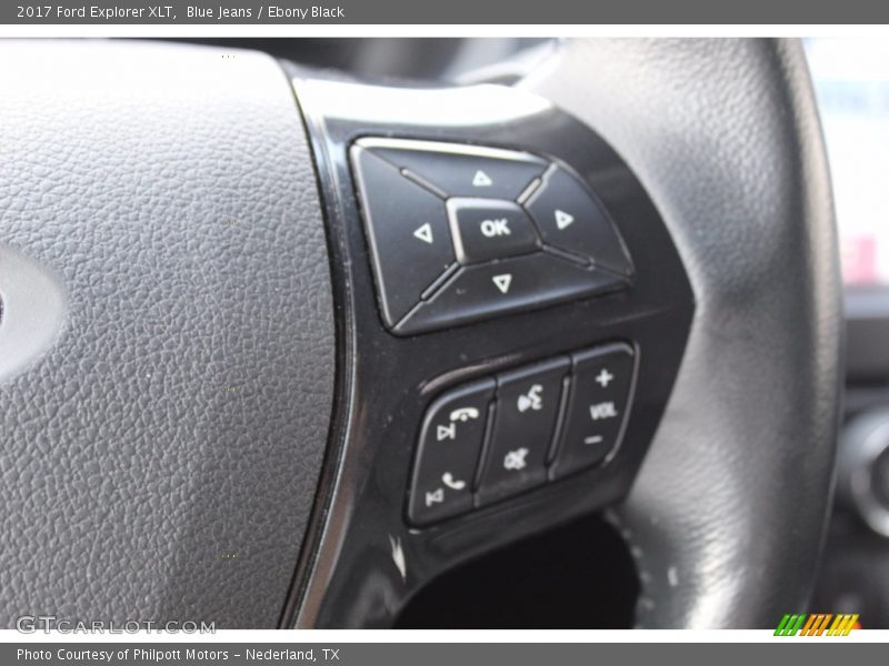 Blue Jeans / Ebony Black 2017 Ford Explorer XLT