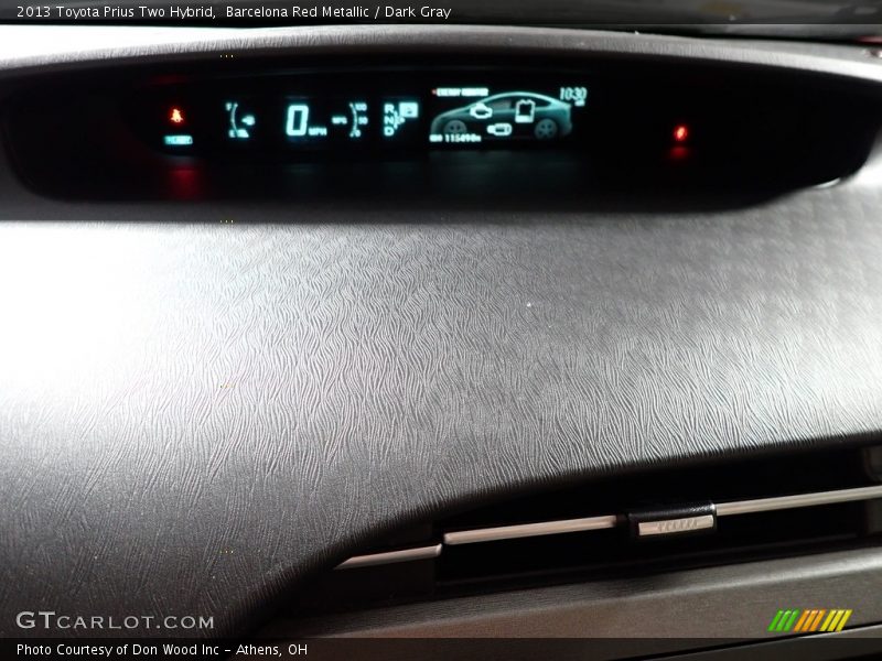 Barcelona Red Metallic / Dark Gray 2013 Toyota Prius Two Hybrid