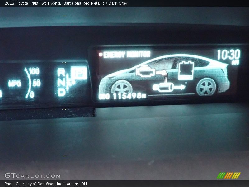 Barcelona Red Metallic / Dark Gray 2013 Toyota Prius Two Hybrid