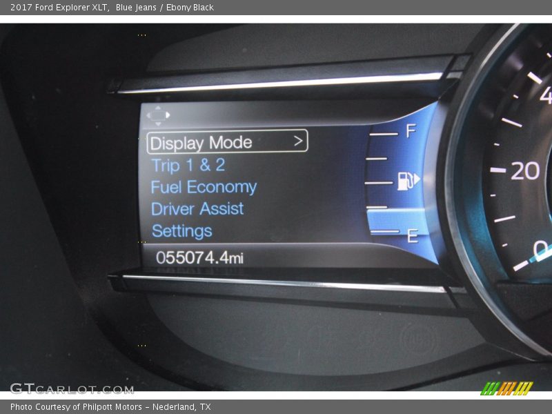 Blue Jeans / Ebony Black 2017 Ford Explorer XLT