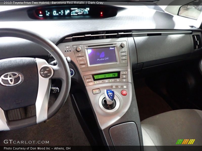 Barcelona Red Metallic / Dark Gray 2013 Toyota Prius Two Hybrid