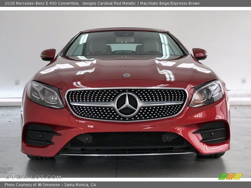 designo Cardinal Red Metallic / Macchiato Beige/Espresso Brown 2018 Mercedes-Benz E 400 Convertible