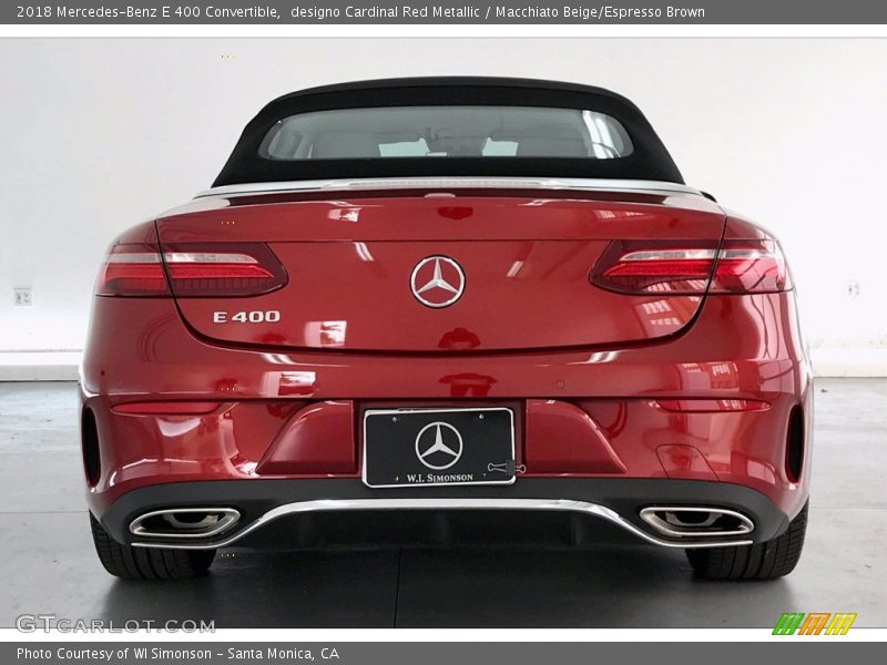 designo Cardinal Red Metallic / Macchiato Beige/Espresso Brown 2018 Mercedes-Benz E 400 Convertible