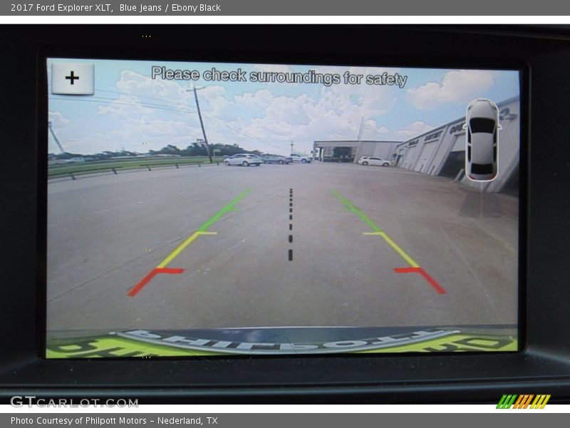 Blue Jeans / Ebony Black 2017 Ford Explorer XLT
