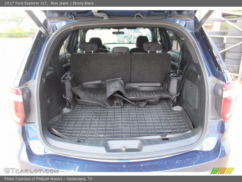 Blue Jeans / Ebony Black 2017 Ford Explorer XLT