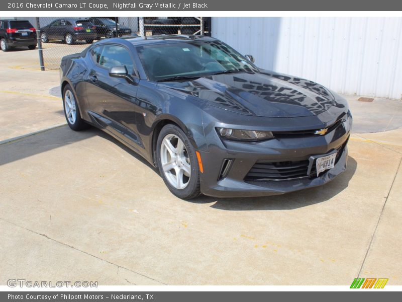 Nightfall Gray Metallic / Jet Black 2016 Chevrolet Camaro LT Coupe