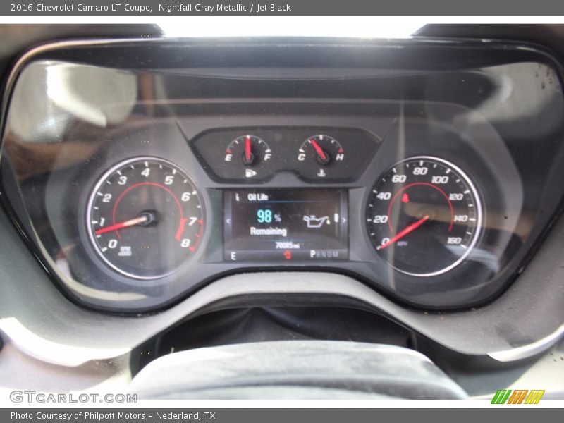 Nightfall Gray Metallic / Jet Black 2016 Chevrolet Camaro LT Coupe