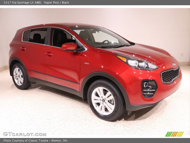 Hyper Red / Black 2017 Kia Sportage LX AWD