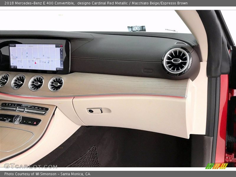 designo Cardinal Red Metallic / Macchiato Beige/Espresso Brown 2018 Mercedes-Benz E 400 Convertible