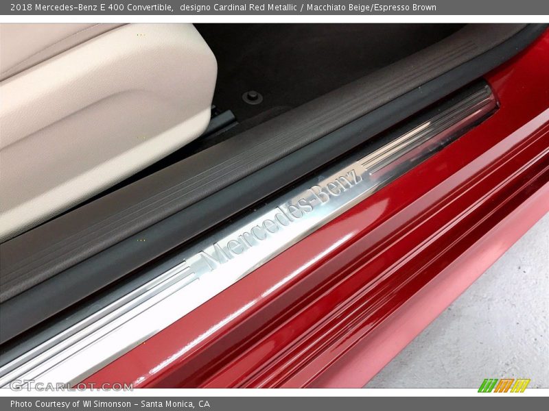 designo Cardinal Red Metallic / Macchiato Beige/Espresso Brown 2018 Mercedes-Benz E 400 Convertible