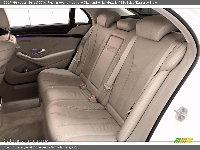 designo Diamond White Metallic / Silk Beige/Espresso Brown 2017 Mercedes-Benz S 550e Plug-In Hybrid