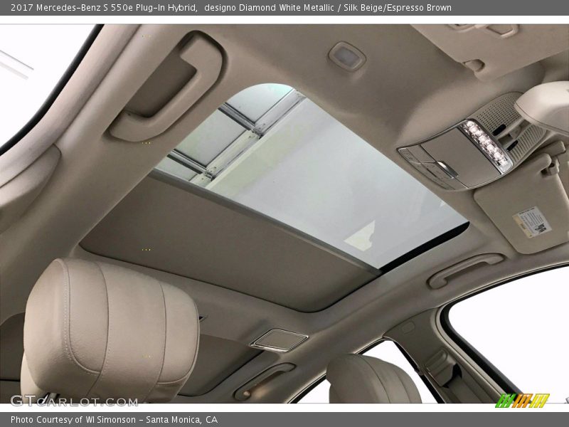 designo Diamond White Metallic / Silk Beige/Espresso Brown 2017 Mercedes-Benz S 550e Plug-In Hybrid