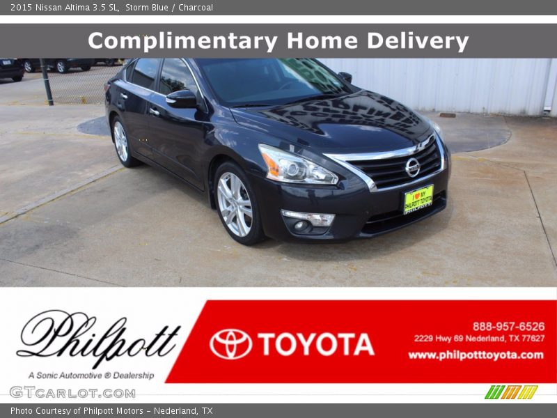 Storm Blue / Charcoal 2015 Nissan Altima 3.5 SL