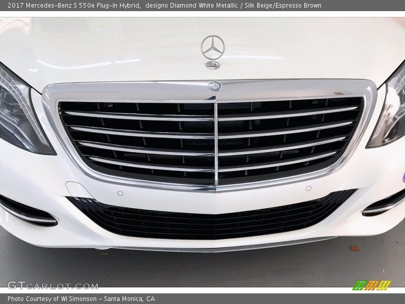 designo Diamond White Metallic / Silk Beige/Espresso Brown 2017 Mercedes-Benz S 550e Plug-In Hybrid
