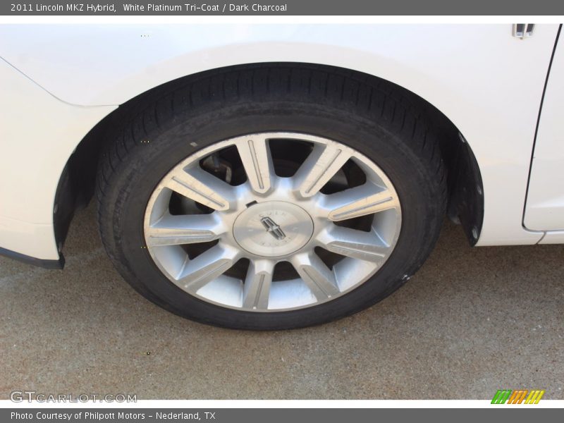 White Platinum Tri-Coat / Dark Charcoal 2011 Lincoln MKZ Hybrid